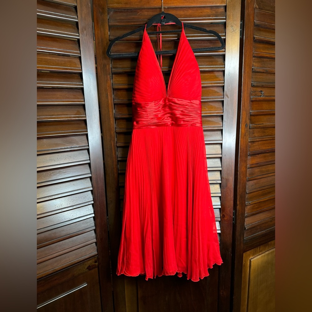 Morrell Maxie Pleated Halter Sundress